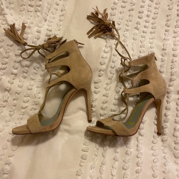 Sam Edelman Suede Stilettos (worn 1 time) - Picture 2 of 2